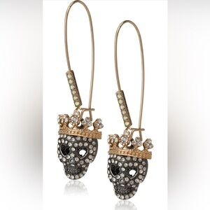 Betsey Johnson “Dark Shadows"
Pave Sugar Skull Crystal Drop
Earrings